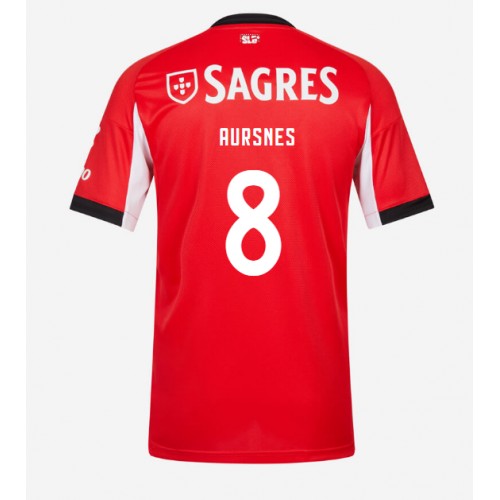 Fotbalové Dres Benfica Fredrik Aursnes #8 Domácí 2025-26 Krátký Rukáv